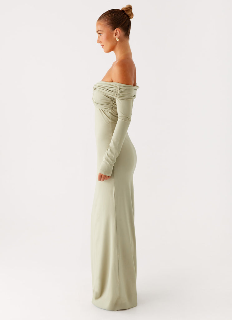 Peppermayo Peppermayo Exclusive - Marla Long Sleeve Maxi Dress - Sage