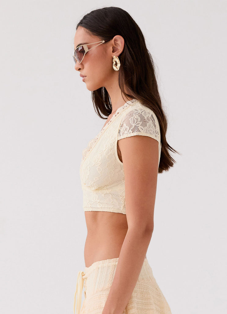 Peppermayo Peppermayo Exclusive - Marley Crop Top - Ivory
