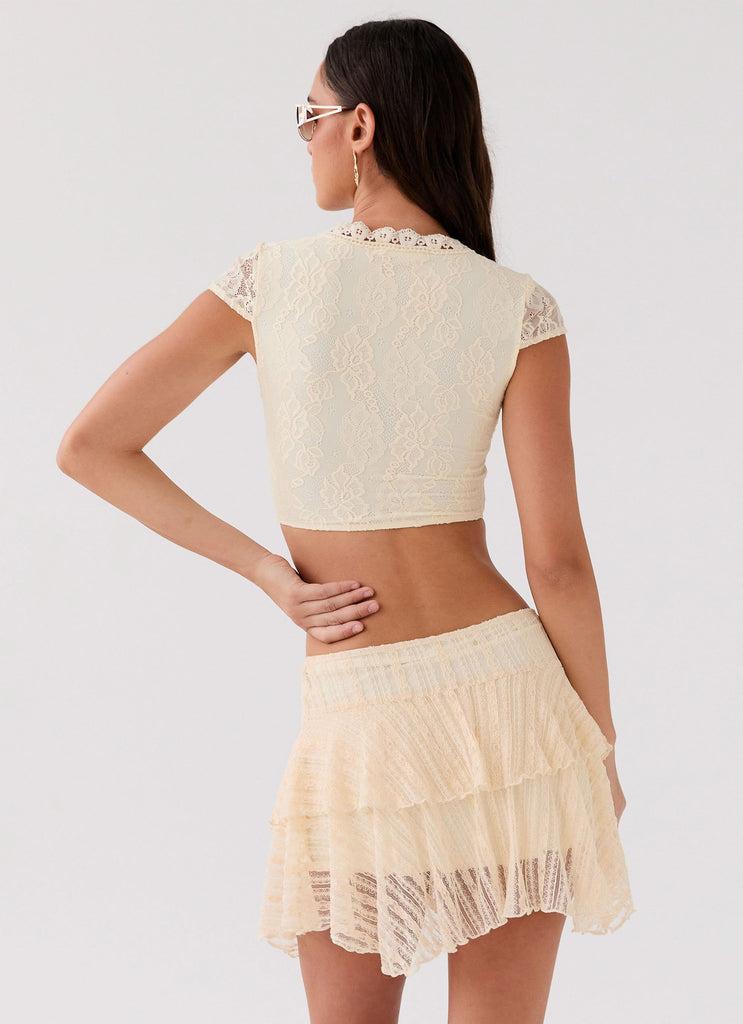 Peppermayo Peppermayo Exclusive - Marley Crop Top - Ivory