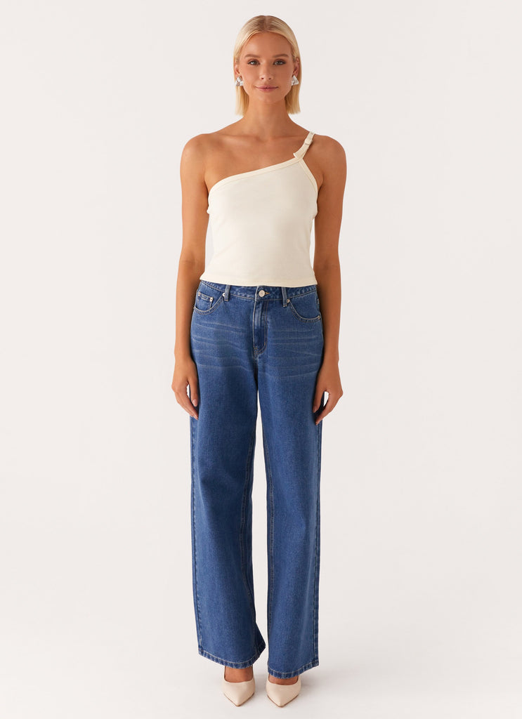 Peppermayo Peppermayo Exclusive - Mataya Buckle Top - Lemon