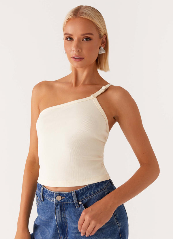 peppermayo Peppermayo Exclusive - Mataya Buckle Top - Lemon