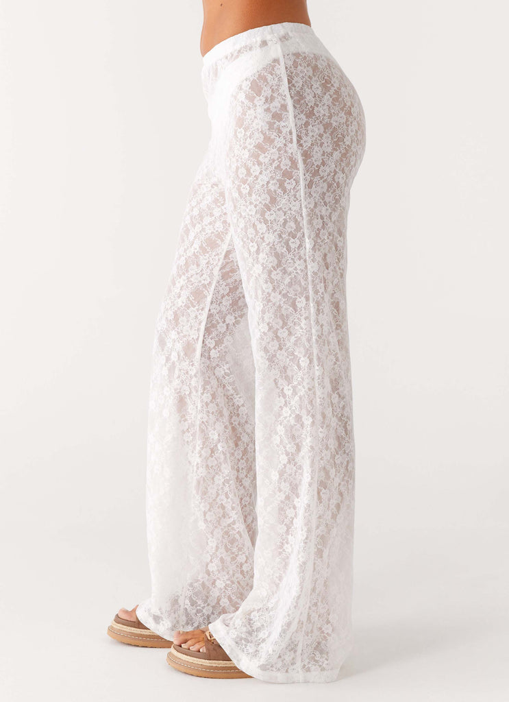 Peppermayo Peppermayo Exclusive - Matcha Lace Pants - White