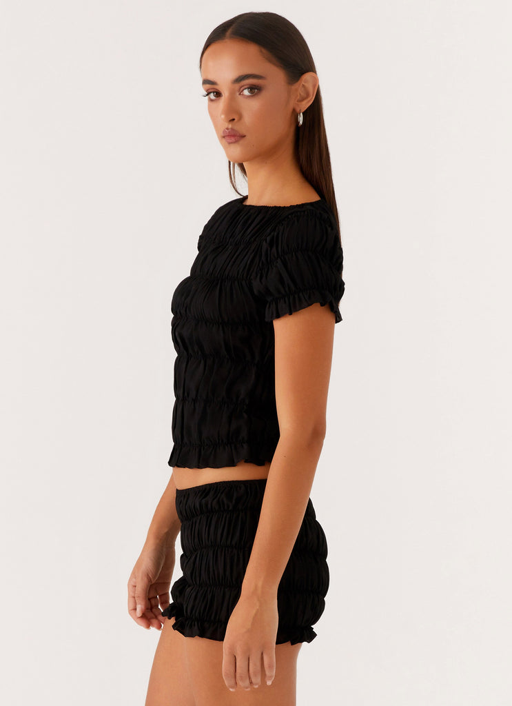 Peppermayo Peppermayo Exclusive - Mateo Ruched Top - Black