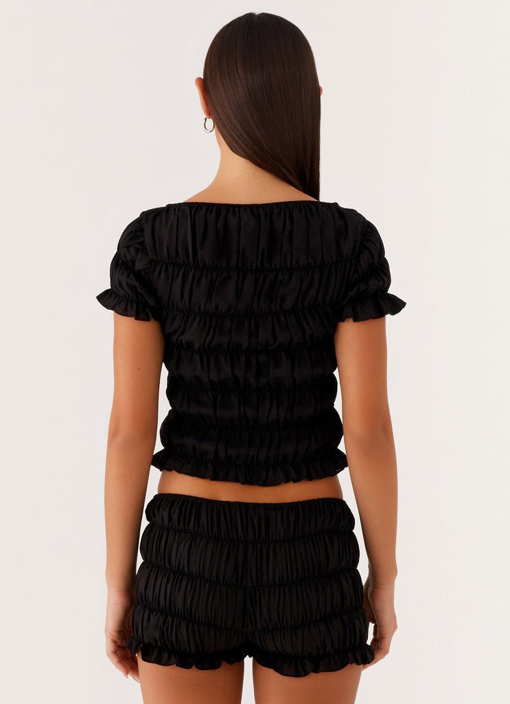 Peppermayo Peppermayo Exclusive - Mateo Ruched Top - Black