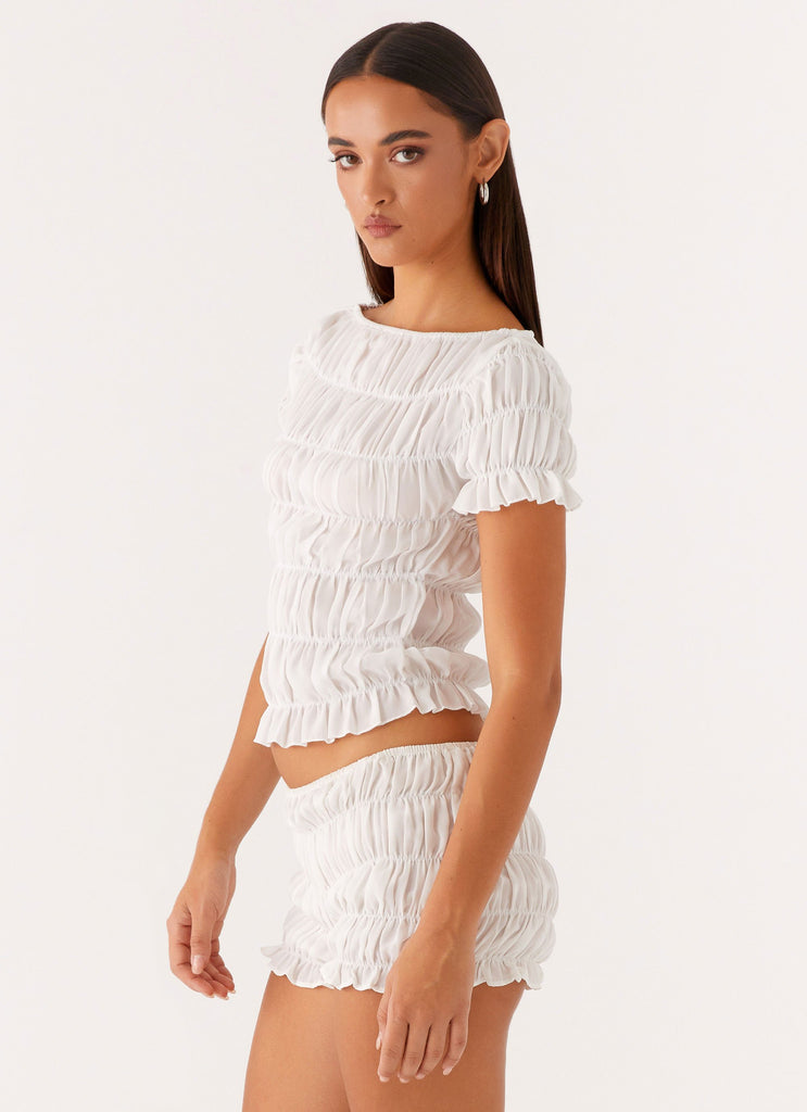 Peppermayo Peppermayo Exclusive - Mateo Ruched Top - White