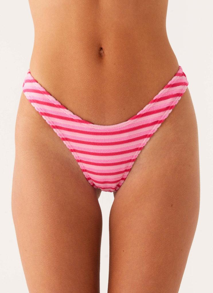 Peppermayo Peppermayo Exclusive - Mauritius Bikini Bottoms - Pink Stripe