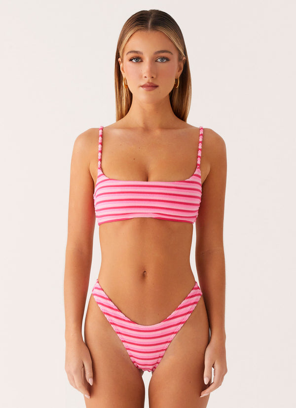 peppermayo Peppermayo Exclusive - Mauritius Bikini Bottoms - Pink Stripe