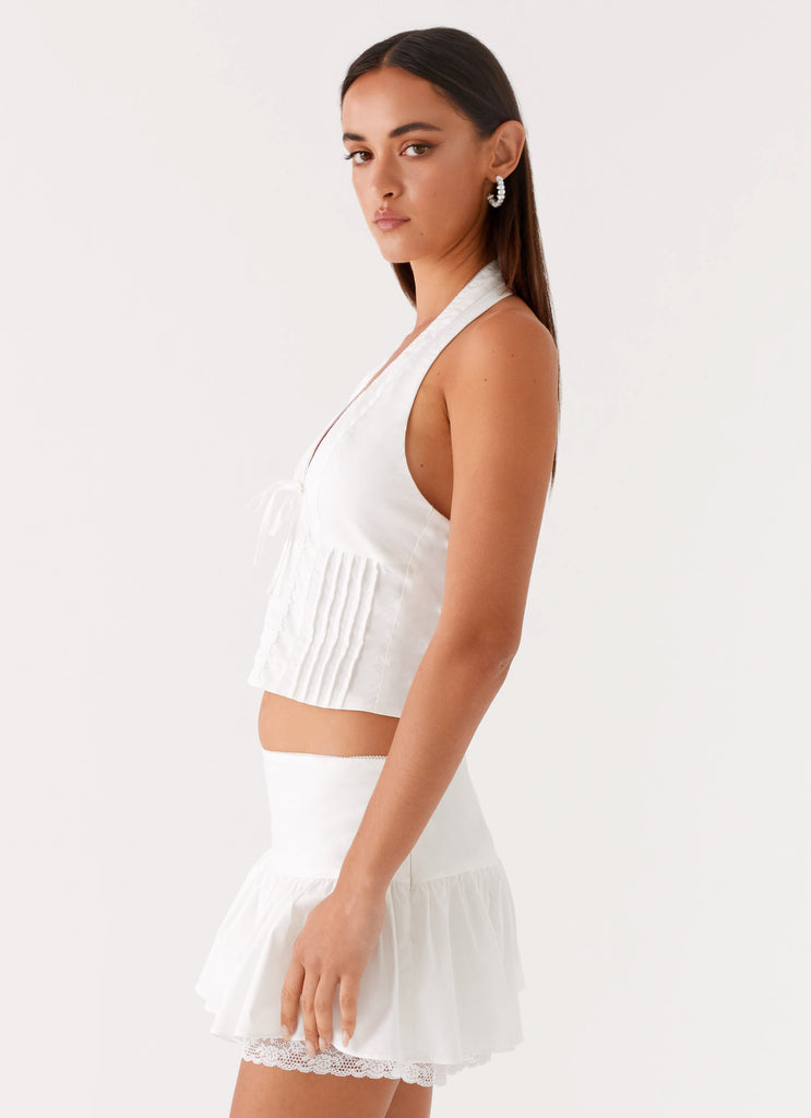 Peppermayo Peppermayo Exclusive - Mavis Halter Top - White