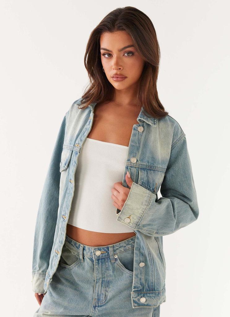 Peppermayo Peppermayo Exclusive - Maxwell Denim Jacket - Washed Blue