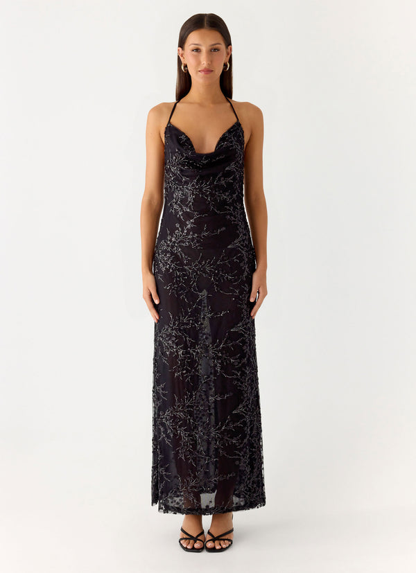 peppermayo Peppermayo Exclusive - Mayim Sequin Maxi Dress - Black peppermayo Peppermayo Exclusive - Mayim Sequin Maxi Dress - Black