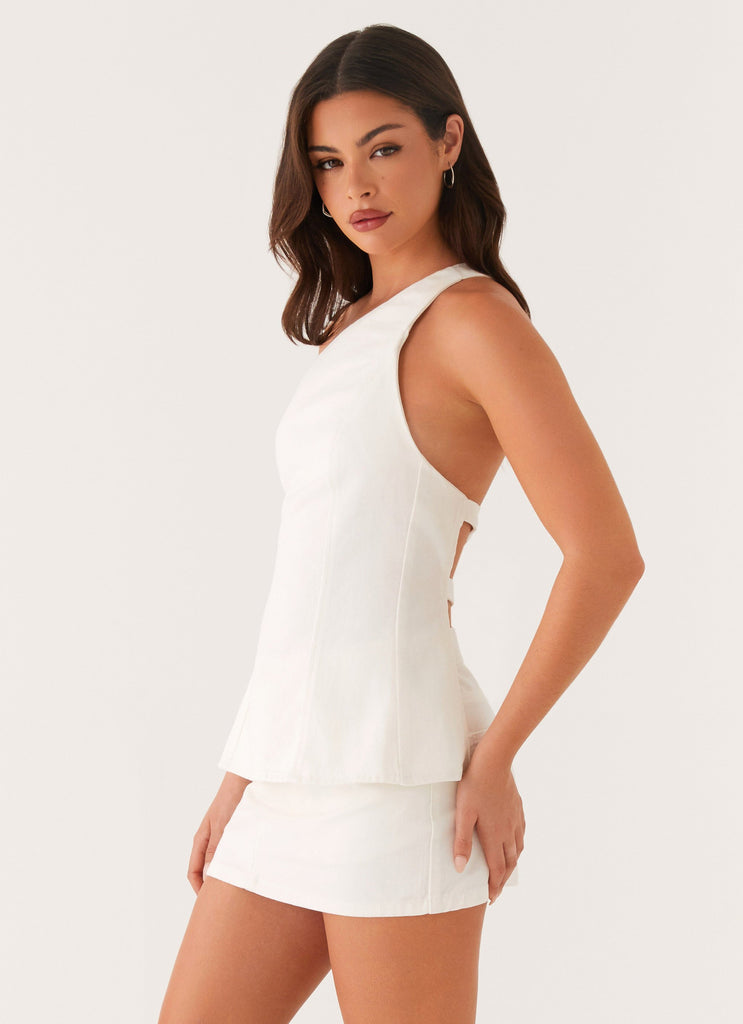 Peppermayo Peppermayo Exclusive - Maysa Denim Top - Ivory