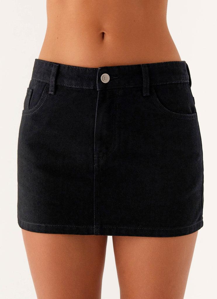 Peppermayo Peppermayo Exclusive - Maysa Low Rise Mini Skirt - Black