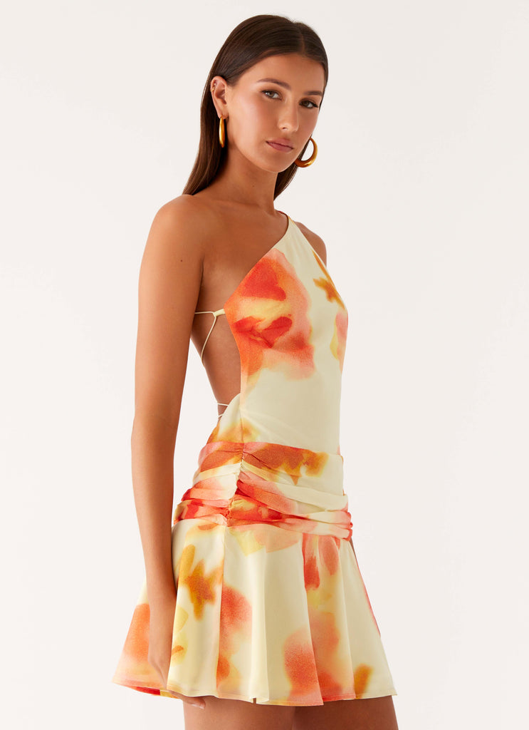 Peppermayo Peppermayo Exclusive - Meah Backless Mini Dress - Mimosa Blossom
