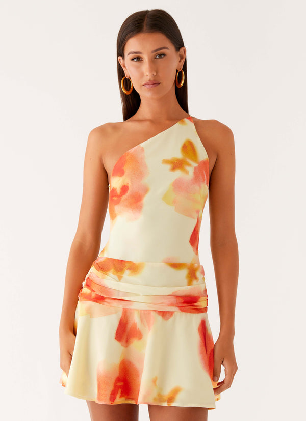 peppermayo Peppermayo Exclusive - Meah Backless Mini Dress - Mimosa Blossom