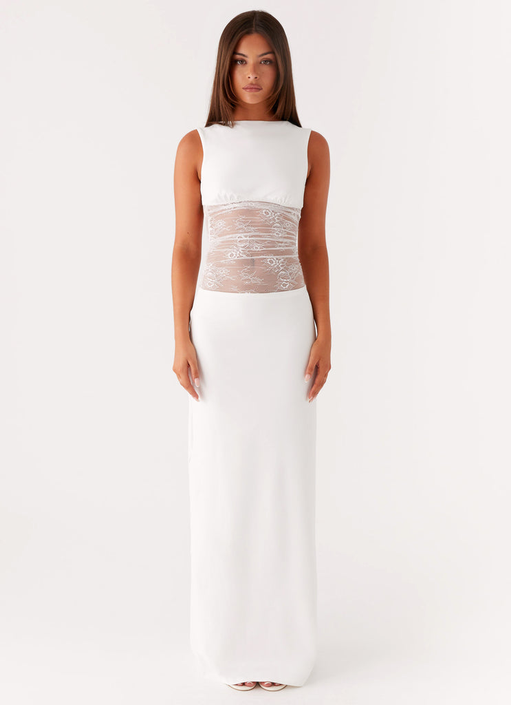 Peppermayo Peppermayo Exclusive - Medina Lace Maxi Dress - White