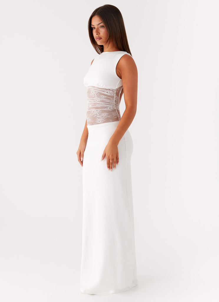 Peppermayo Peppermayo Exclusive - Medina Lace Maxi Dress - White