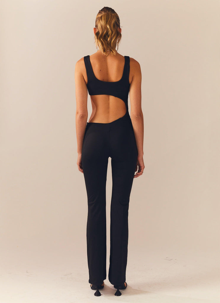 Peppermayo Peppermayo Exclusive - Meet At Main Stage Jumpsuit - Black