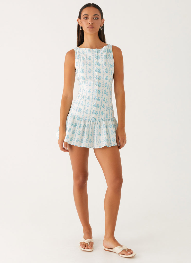 Peppermayo Peppermayo Exclusive - Meggie Linen Mini Dress - Sweet Daydream Print