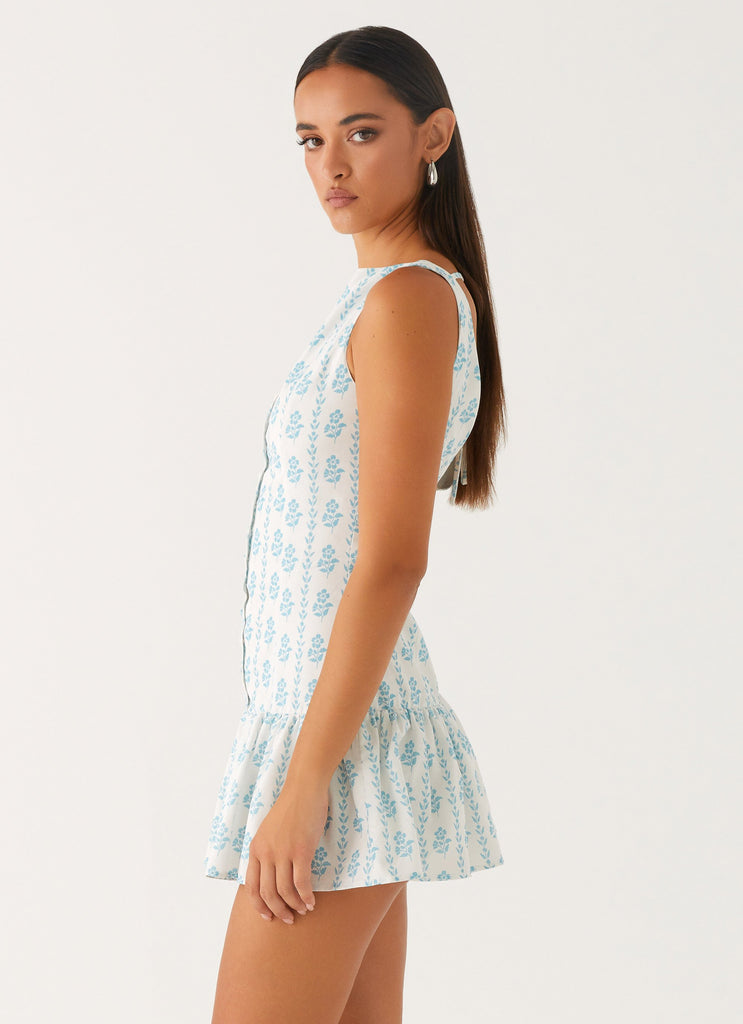 Peppermayo Peppermayo Exclusive - Meggie Linen Mini Dress - Sweet Daydream Print