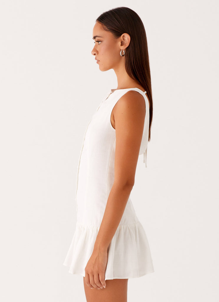 Peppermayo Peppermayo Exclusive - Meggie Linen Mini Dress - White