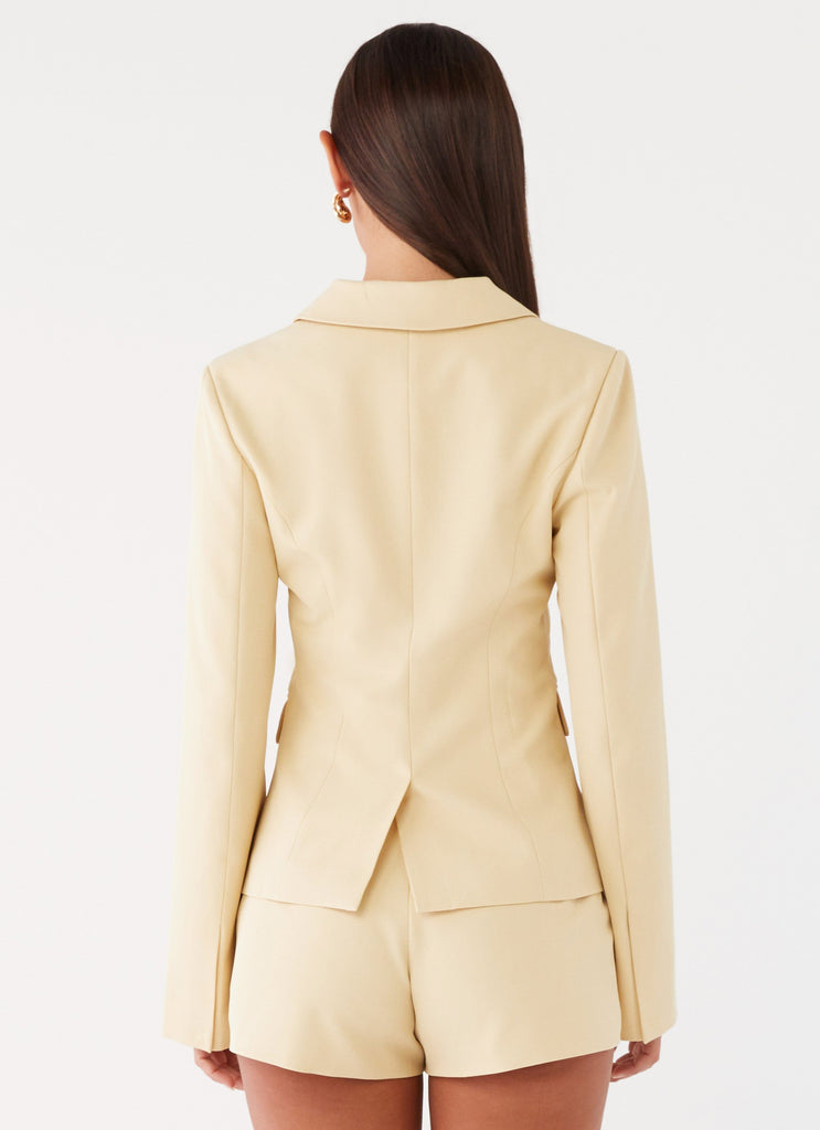 Peppermayo Peppermayo Exclusive - Mercury Fitted Jacket - Butter