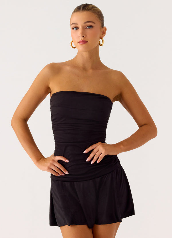 peppermayo Peppermayo Exclusive - Meridella Strapless Mini Dress - Black