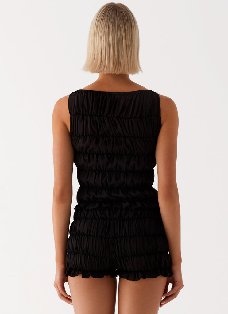 Peppermayo Peppermayo Exclusive - Messina Ruched Tank Top - Black