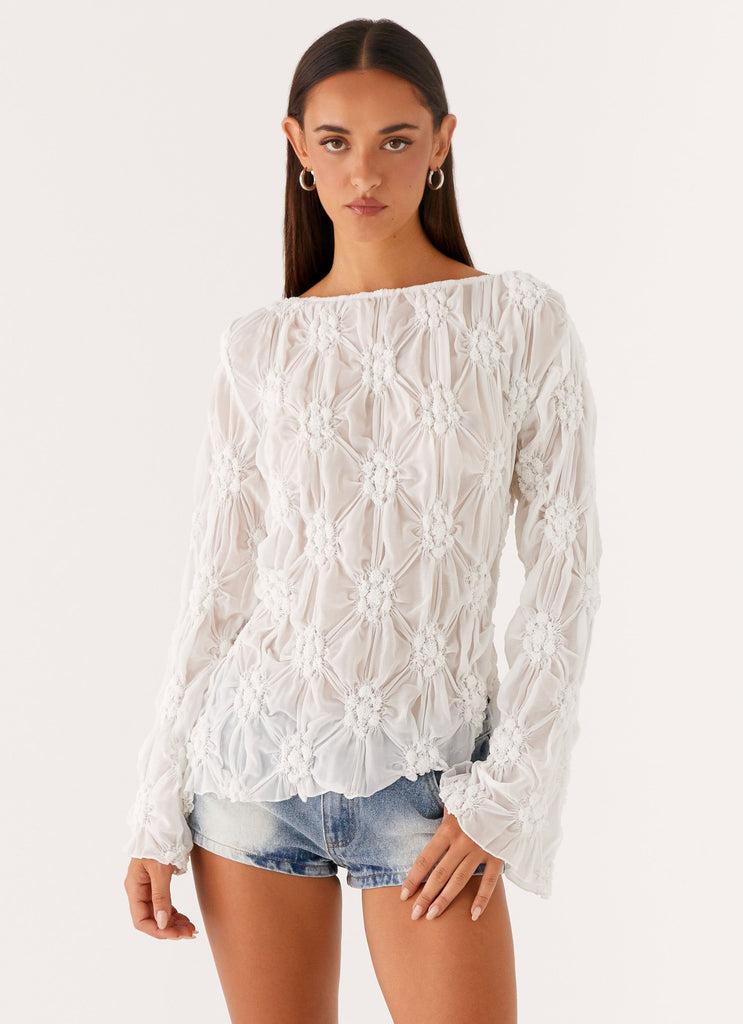 Peppermayo Peppermayo Exclusive - Mia Long Sleeve Top - Ivory
