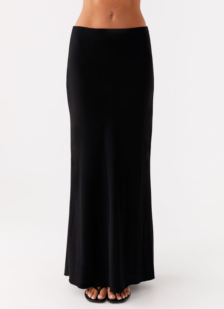 Peppermayo Peppermayo Exclusive - Michaella Chiffon Maxi Skirt - Black