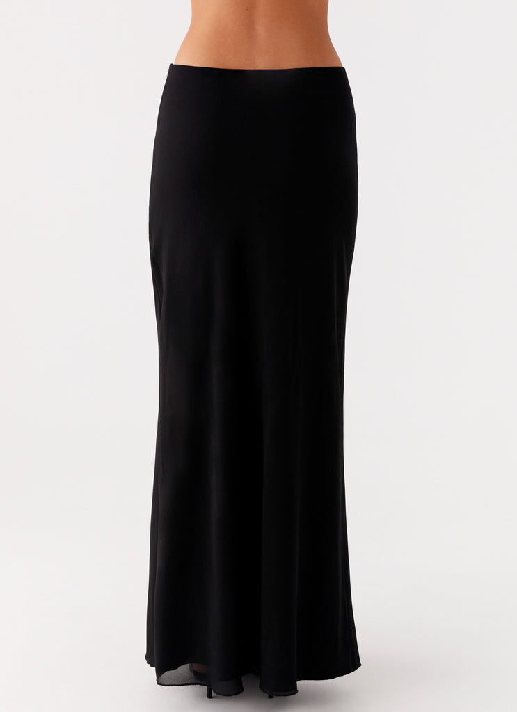 Peppermayo Peppermayo Exclusive - Michaella Chiffon Maxi Skirt - Black