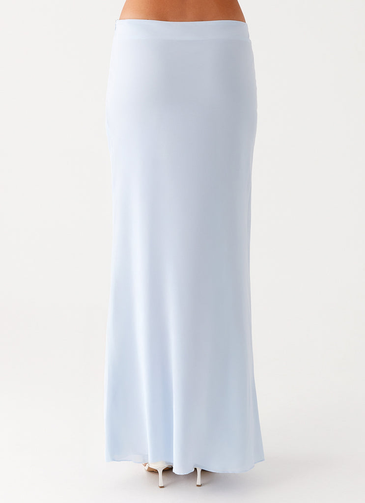 Peppermayo Peppermayo Exclusive - Michaella Chiffon Maxi Skirt - Blue