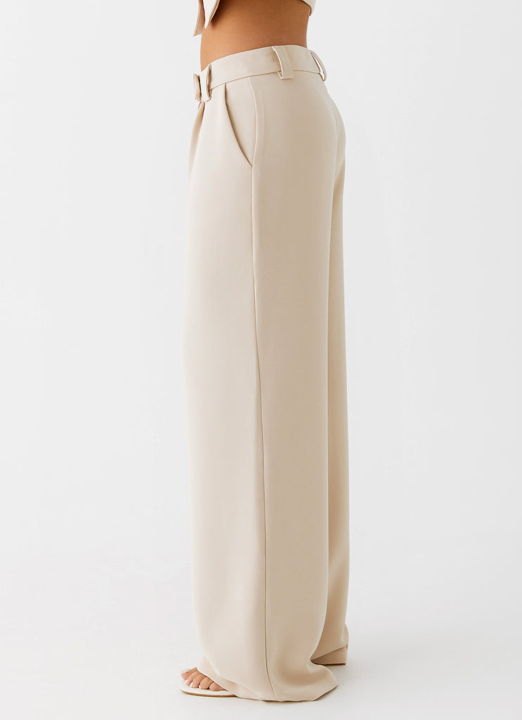 Peppermayo Peppermayo Exclusive - Midnight City Suit Pants - Beige