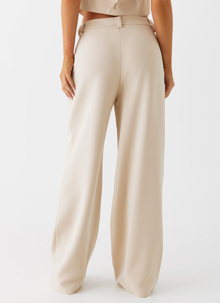 Peppermayo Peppermayo Exclusive - Midnight City Suit Pants - Beige