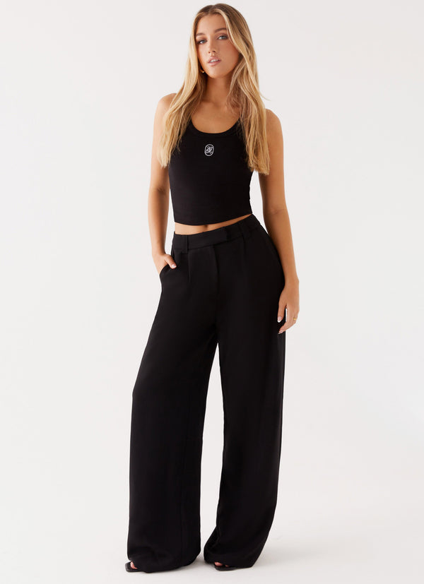 peppermayo Peppermayo Exclusive - Midnight City Suit Pants - Black