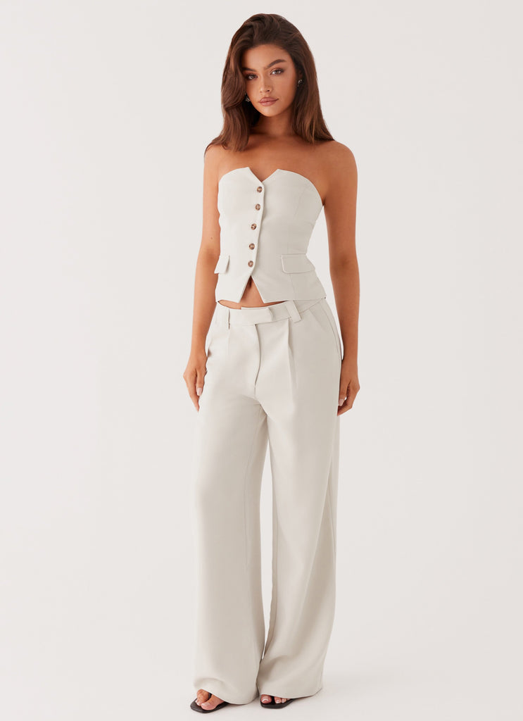 Peppermayo Peppermayo Exclusive - Midnight City Suit Pants - Pebble