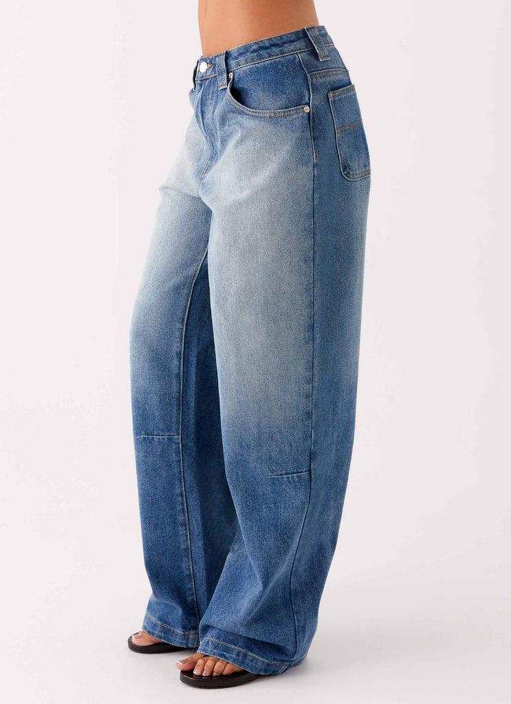 Peppermayo Peppermayo Exclusive - Midwest Low Rise Jeans - Powder Wash Blue