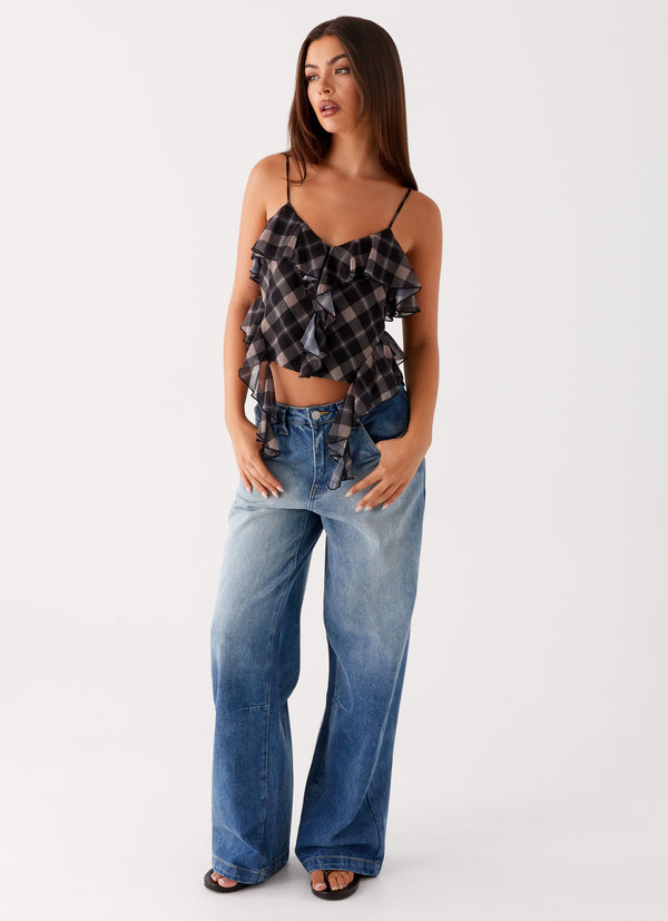 peppermayo Peppermayo Exclusive - Midwest Low Rise Jeans - Powder Wash Blue