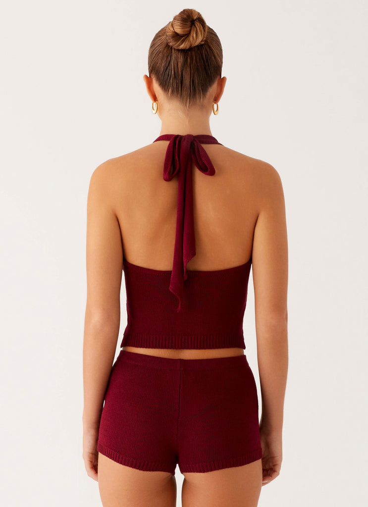 Peppermayo Peppermayo Exclusive - Miffy Mini Shorts - Maroon
