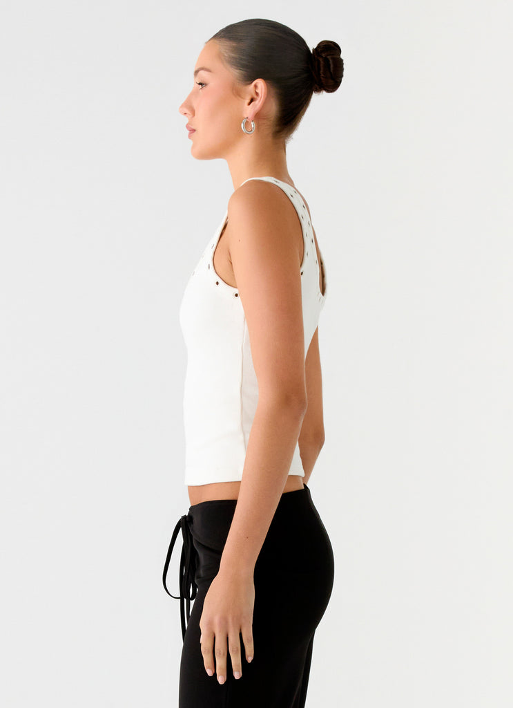 Peppermayo Peppermayo Exclusive - Miliani Eyelet Top - White