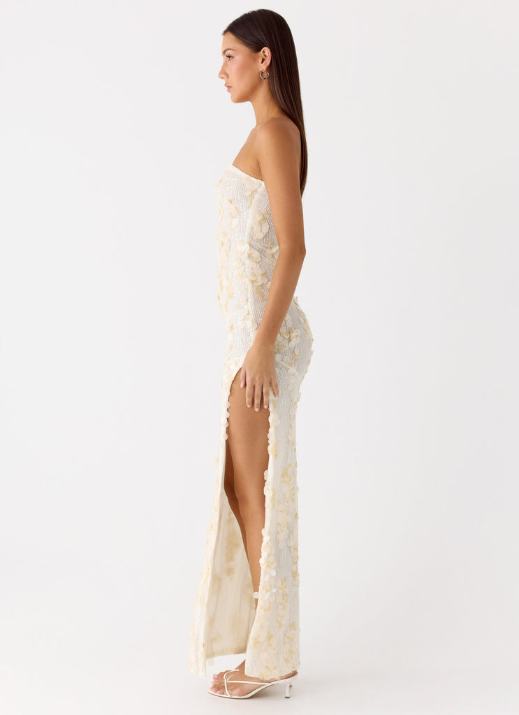 Peppermayo Peppermayo Exclusive - Minni Sequin Maxi Dress - Ivory