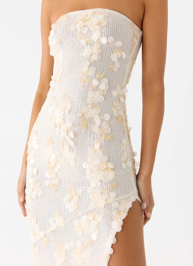 Peppermayo Peppermayo Exclusive - Minni Sequin Maxi Dress - Ivory