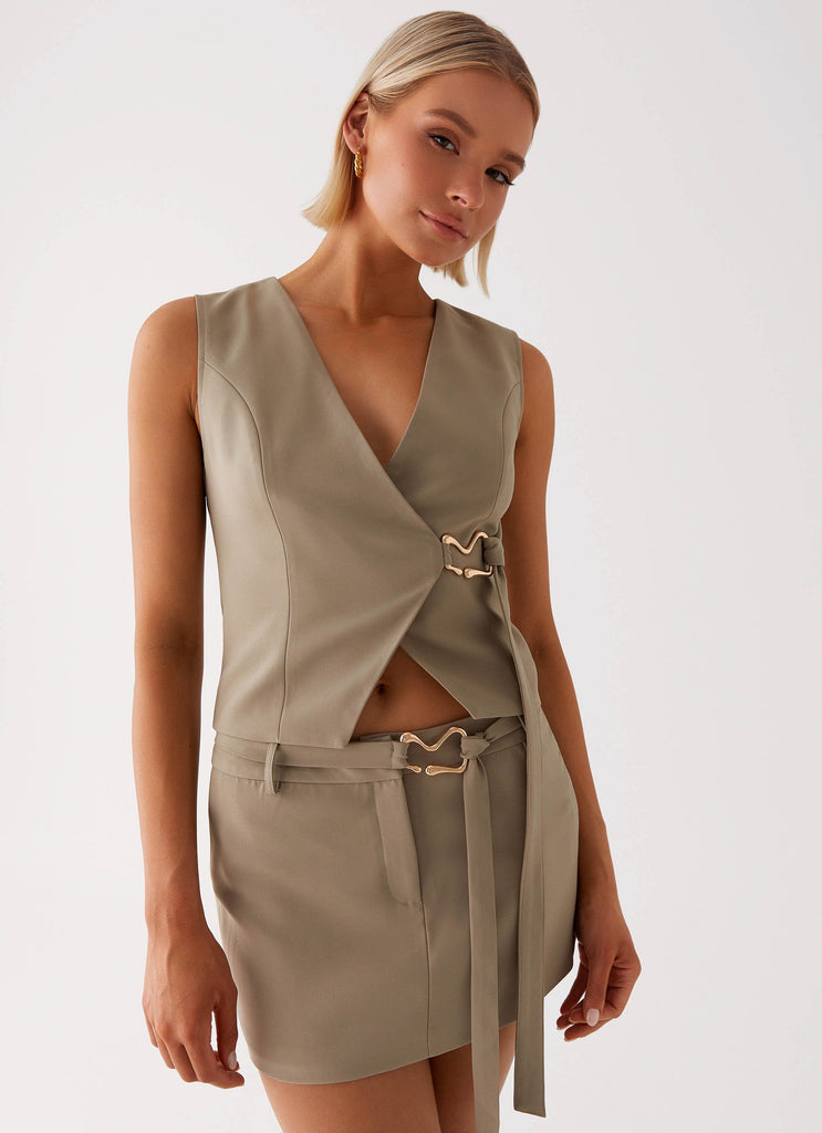 Peppermayo Peppermayo Exclusive - Mira Vest Top - Khaki