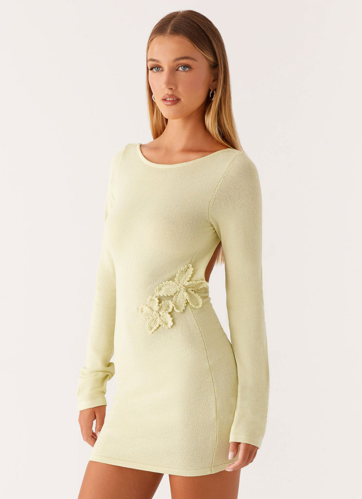Peppermayo Peppermayo Exclusive - Miriam Knit Mini Dress - Green