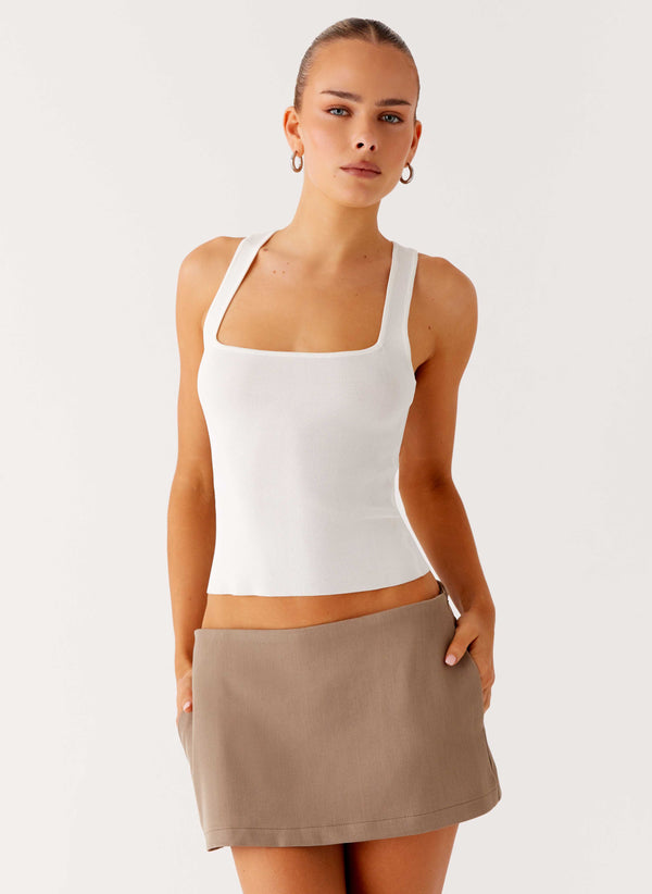 peppermayo Peppermayo Exclusive - Mirna Micro Skort - Taupe Marle