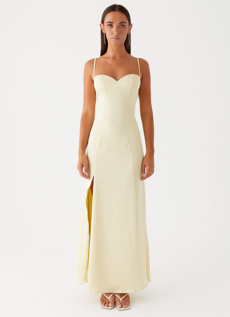 Peppermayo Peppermayo Exclusive - Miss Bloom Maxi Dress - Lemon