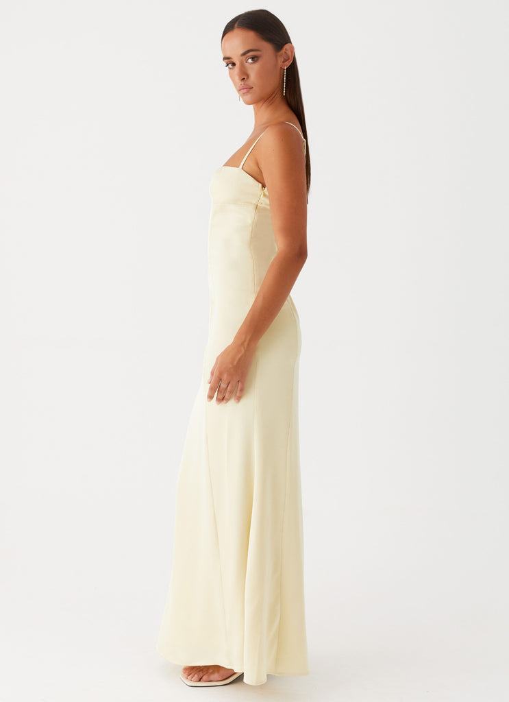 Peppermayo Peppermayo Exclusive - Miss Bloom Maxi Dress - Lemon