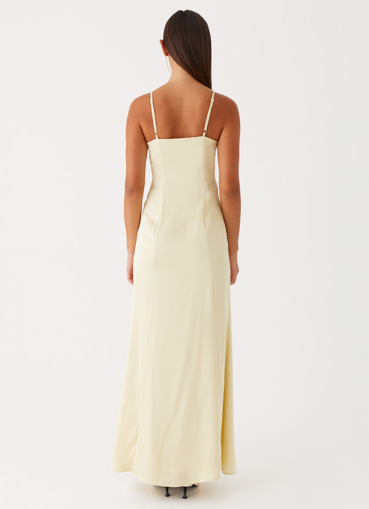 Peppermayo Peppermayo Exclusive - Miss Bloom Maxi Dress - Lemon