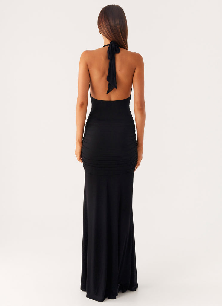 Peppermayo Peppermayo Exclusive - Miyah Halter Hardware Maxi Dress - Black