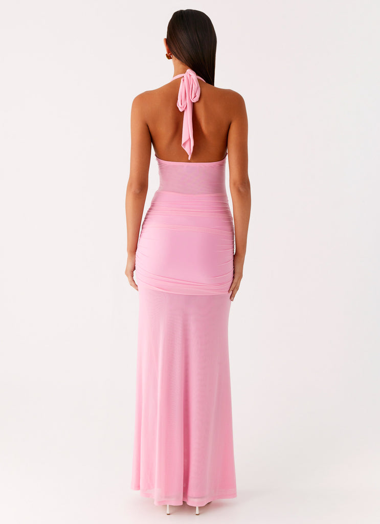 Peppermayo Peppermayo Exclusive - Miyah Halter Hardware Maxi Dress - Baby Pink