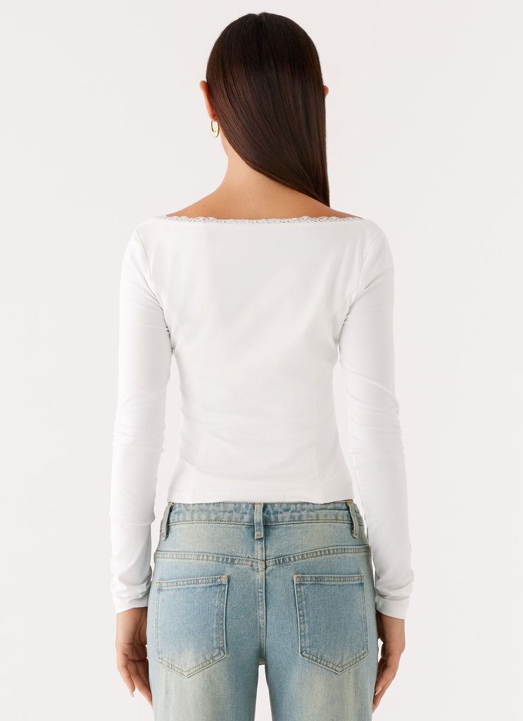 Peppermayo Peppermayo Exclusive - Moda Long Sleeve Top - White